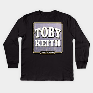 Toby Keith - Design Text Kids Long Sleeve T-Shirt